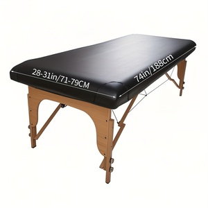 Housse de <span class=keywords><strong>table</strong></span> de <span class=keywords><strong>massage</strong></span> en PU, drap-housse élastique réutilisable pour lit de spa - Product Image 1