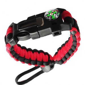 5 in 1 Outdoor Survival Bracelet with Embedded Compass and <b>Fire</b> <b>Starter</b> Customized OBM/ODM/OEM - Product Image 4