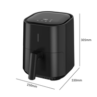 Nouvelle friteuse à air électrique numérique en plastique, modèle 4L, sans huile, écran LCD, multifonctionnelle, appareil électroménager professionnel