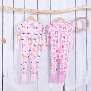 Pijama Enterizo de Bambú Sólido Personalizado con Cierre de Dos Vías para Bebé, Ropa de Dormir para Recién Nacido - Product Image 5