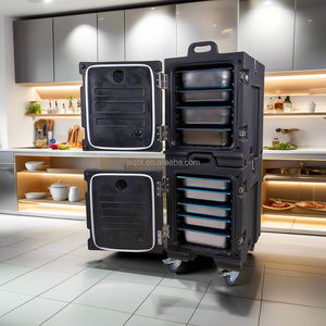 รถเข็นส่งอาหารแบบโรโตโมลดิ้ง ตู้แช่อาหารสำหรับจัดเลี้ยง ความจุ 160 ลิตร 900 ลิตร 1000 ลิตร ภาชนะเก็บอาหาร - Product Image 2