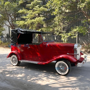 USA Hot Sale 4 Seater Classic Car Electric Golf Cart <b>Buggy</b> Classic Vintage Car - Product Image 5