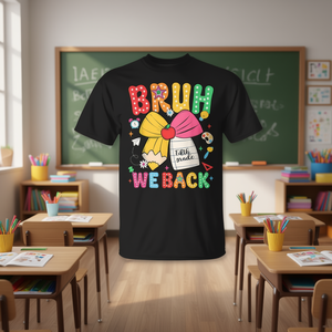 Maglietta a maniche corte divertente per la scuola con motivo a matita per bambini di quinta elementare, unisex, girocollo, stampa digitale - Product Image 2