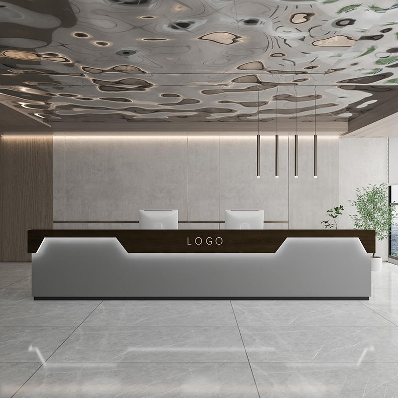 Noyer + gris de haute qualité (double comptoir)