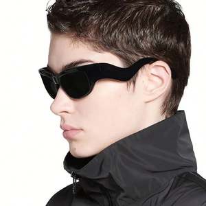 Gafas de Sol Rectangulares Deportivas de Moda con Logotipo Personalizado, Protección UV400, Patillas Onduladas, Estilo Punk Y2K, para Hombre y Mujer - Product Image 2