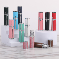 Atomiseur de parfum rechargeable en cuir, flacon de parfum de luxe à remplissage par le bas avec marquage à chaud personnalisé, flacon pulvérisateur