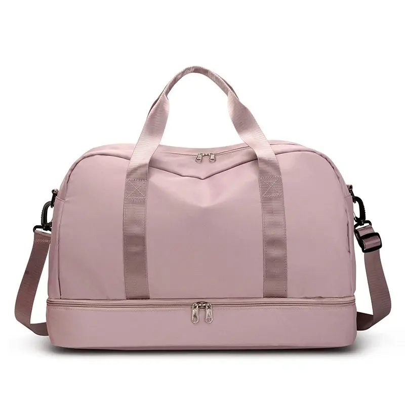 Custom Cheap Wholesale Price Sport Gym Bag Waterproof Oxford Travel Fitness Duffel Bag for Women Yoga Storage Shoulder Bag Nylon