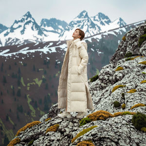 Chaqueta Larga Casual de Invierno para Mujer, Parka Maxi con Capucha de Algodón y Plumón, Cierre de Cremallera, Ropa de Abrigo - Product Image 3