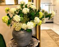 Bunga Hydrangea Sutra 3 Kepala Berkualitas Tinggi, Bunga Imitasi Premium untuk Dekorasi Rumah, Pernikahan, Thanksgiving, Halloween, dan Hari Ayah