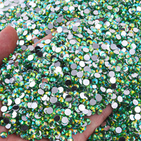 BOBOHOO, venta al por mayor, paquete a granel, serie trasera plateada, resina, 2mm-6mm, diamantes de imitación con reverso plano, diamantes de imitación sin Hotfix para ropa DIY