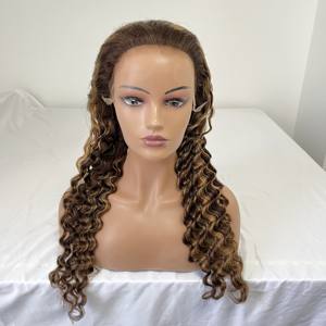 Top Qualité Remy Cheveux Highlight Couleur 4/27 # Pineaaple Wave HD Lace 13X6 Transparent Full Frontal Lace Perruque 100% Vierge Cheveux Humains - Product Image 6