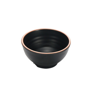 Tazón Cónico de Melamina Negro Grande, Tazón Comercial para Comidas de Hotel, Café y Té - Product Image 1