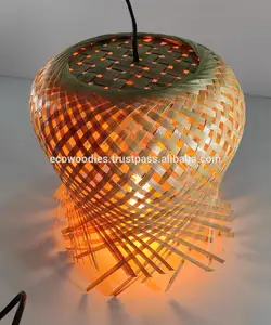 Designer Rattan Bamboo Led lampada a sospensione a soffitto lampada a sospensione decorativa applique Fancy Lamp scala lampadario da pranzo per Hotel