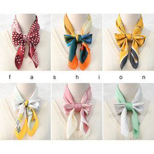 Pañuelo Cuadrado Retro de Moda para Primavera/Verano, Protección Solar, Diseño de Cadena, Flor de Anacardo, Amor, Caballo, Pequeño, Venta al Por Mayor - Product Image 2