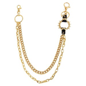 Cadena para Pantalones, Cadena de Cintura de Aleación de Zinc con Diseño de Púas, Estilo Hip Hop Punk Rock para Hombre, Cadena Corporal Retro de Moda para Uso Diario - Product Image 5