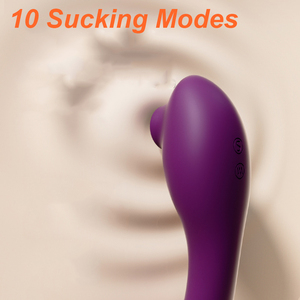 Vibratore per succhiare il clitoride G Spot vibratori per Dildo clitoride per le donne con aspirazione e vibrazione, punto G clitorideo impermeabile - Product Image 2