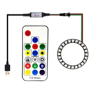 Anel New WS2812B WS2813 8 16 24 WS2813 48 Bit 5050 RGB endereçável LEVOU Anel Led Board para Arduino 5V DC Tipo Tira