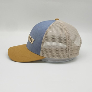 Casquettes de baseball en maille poly de haute qualité avec broderie de logo personnalisé sur patch, fabrication au Vietnam - Product Image 2