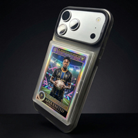 Porte-cartes magnétique en PC couleur unie pour iPhone 17 16 15 Pro Max pour coque de téléphone CGC