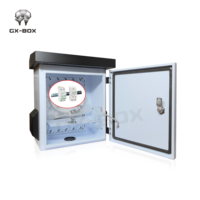 Boîte de jonction étanche Boîtier de commande en aluminium à montage sur rail Din Boîtier métallique extérieur électrique Armoire de batterie