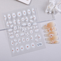 Autocollants pour ongles HONEY GIRL pour femmes, motifs floraux, holographiques 5D, brillants, imperméables, sans BPA, gel doux gaufré, fins, DIY