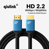 Câble 16K HD 2.2V 80 Gbps, longueur et couleur personnalisées, fourni par l'usine pour les grossistes
