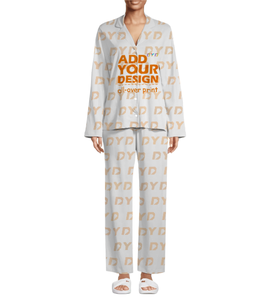Conjunto de Pijamas Personalizados <span class=keywords><strong>para</strong></span> <span class=keywords><strong>Hombre</strong></span>, Ropa de Dormir Tejida, Transpirable, Térmica, de Manga Larga y Pantalones Largos, Traje de <span class=keywords><strong>Pijama</strong></span> de Poliéster - Product Image 1