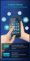 Mindeo M50 IP68 5.5 pouces 64 Go robuste Android13 PDA 1D 2D Scanner de codes à barres Terminal de données mobiles en stock