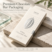 Boîtes d'emballage personnalisées pour barres chocolatées, cartons de luxe en papier cartonné avec logo estampé à chaud, vente en gros d'usine