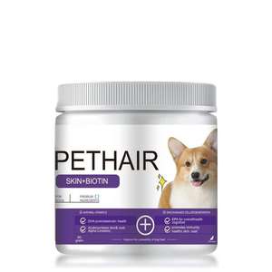 Productos transfronterizos para la salud de las mascotas, tabletas masticables para el cuidado del cabello, PIEL + BIOTIN, soporte de ventas directas de fábrica OEM - Product Image 5