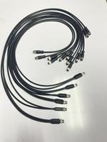 Connecteur droit M12 à code Y, étanche IP67, prise femelle-femelle, moulé avec câble PVC/PUR personnalisé
