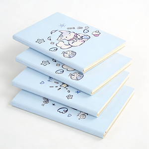 Carnet A5 en PU personnalisé avec impression personnalisée, couverture souple, conception gratuite, bloc-notes pour enfants, papeterie adorable en vrac pour l'école, usage quotidien - Product Image 2