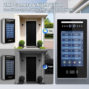 Système d'interphone vidéo intelligent WiFi multi-appartements Tuya avec reconnaissance faciale, appel vidéo bidirectionnel, vision nocturne POE, 7/10 pouces - Product Image 4