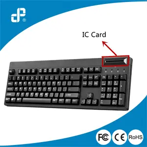 Factory originally 104keys standard keyboard usb cash register pos keyboard with chip card reader