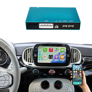 Aggiornamento Schermo Originale: Box Wireless Apple CarPlay per <span class=keywords><strong>Fiat</strong></span> 500 (2016-2020) con Navigazione Multimediale, Android Auto e Telecamera Posteriore - Product Image 1