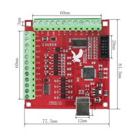 Kit moteur pas à pas HLTNC Nema23 en boucle fermée 2Nm-3Nm avec driver servo hybride HBS57H, alimentation et carte d'interface 4 axes pour CNC