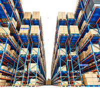 Rak Pallet Tugas Berat untuk Sistem Rak Penyimpanan Terminal Pengangkutan Unit Rak Baja Kapasitas Tinggi untuk Penyimpanan Gudang