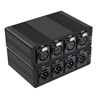 Extenseur audio à fibre optique XLR équilibré à quatre canaux pour connecteurs, transmetteur audio à fibre optique pour home cinéma