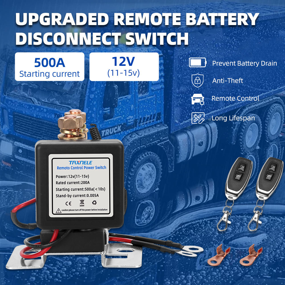 Motorcycle Wireless 12V Battery Disconnect Cut Off Isolator Master Kill Switch E - Foto 8