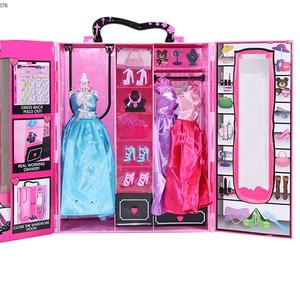 Diseño Popular niños juego de simulación 11,5 pulgadas muñecas ropa <span class=keywords><strong>armario</strong></span> juguete conjunto moda muñeca accesorios <span class=keywords><strong>Juguetes</strong></span> - Product Image 1