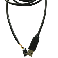 Cable Convertidor Serial USB a RS232 UART TTL 5V FTDI de Alta Compatibilidad Utech OEM con Blindaje Trenzado para Uso en Computadoras