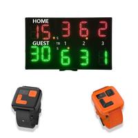 Compteur de points numérique LED rechargeable en aluminium Honghao avec affichage grand format pour padel, contrôle par montre, visibilité claire