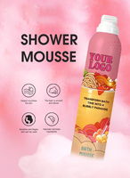 Mousse de bain à base de plantes de marque privée OEM Gel douche moussant pour le corps à l'acaride biologique avec ingrédients hydratants et parfumés