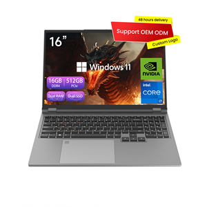 แล็ปท็อปเกมมิ่งขนาด 16.1 นิ้ว GDDR5 I7-8750H GTX 1050 3GB Win 11 Pro SSD จอแสดงผล 16:10 รองรับโลโก้สั่งทำ OEM สำหรับใช้งานสำนักงานธุรกิจในสหรัฐอเมริกา/สหราชอาณาจักร - Product Image 1