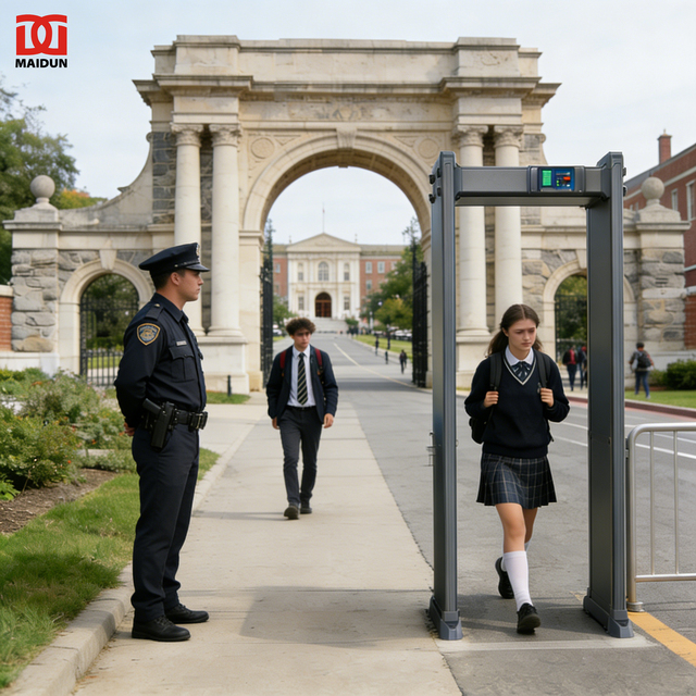 High Performance Multi-Zone Walk Through Metal Detector for School and Event Security