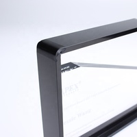 Placa de Acrílico Biselada Personalizada APEX - Diseño Asimétrico Ecológico Grabado con Láser, Logotipo Serigrafiado, Transparente, Negra
