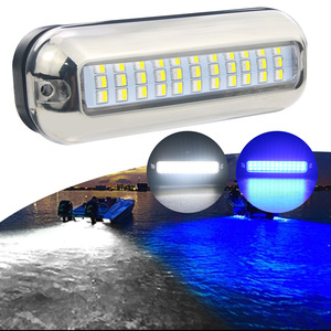 Lumière LED pour bateau 39 SMD en acier inoxydable IP68 12V 24V bleu blanc éclairage sous-marin pour piscine - Product Image 1