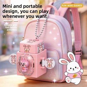 Jouet éducatif anti-stress musical à empiler, en plastique, en forme d'animal <span class=keywords><strong>de</strong></span> dessin animé, cube à pousser, porte-clés, petit cadeau - Product Image 4
