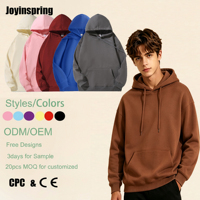 Hoodie Pria Sweatshirt 400GSM Katun Fleece Tebal Remaja Unisex Oversized Streetwear Polos Custom Logo Grosir