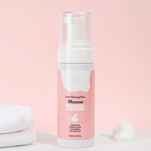 Fabricante OEM ODM 4 en 1 limpieza profunda hidratante espuma lavado de cara <span class=keywords><strong>limpiador</strong></span> <span class=keywords><strong>facial</strong></span> para pieles sensibles - Product Image 4